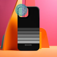 Retro Stripe Pattern Schwarz Grau Vintage Sicht