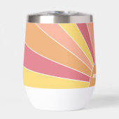 Retro Stripe sunrise - pastellfarbener Regenbogens (Vorderseite)