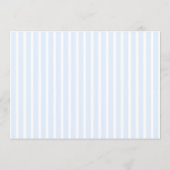 Retro Striped Blue Wedding Name Place Card DIY Einladung (Rückseite)