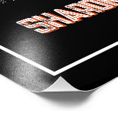 Retro Striped Fifty Birthday Seating Sign Fotodruck (Ecke)