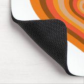 Retro Striped Heart Mouse Pad Mousepad (Ecke)
