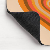 Retro Striped Heart Mouse Pad Mousepad (Ecke)