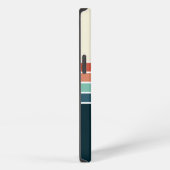 Retro Striped Pattern 70's 80's, Colorful iPhone Hülle (Rechte Seite)