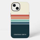 Retro Striped Pattern 70's 80's, Colorful iPhone Hülle (Rückseite)