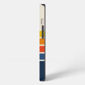 Retro Striped Pattern 70's 80's iPhone Hülle (Linke Seite)