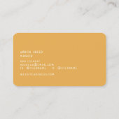 Retro Stripes 70er 80er Aquamarin Blue Visitenkarte (Rückseite)