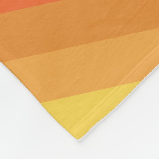 Retro Stripes 70s vibe - Up to 14 photo Collage Fleecedecke (Ecke)