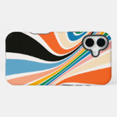 Retro Stripes Abstrakt iPhone/iPad Gehäuse iPhone Hülle (Rückseite (Horizontal))