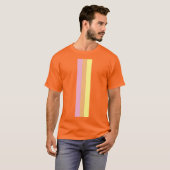 Retro Stripes Adult T - Shirt (Orange Multi) (Vorne ganz)