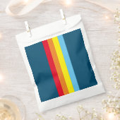 Retro Stripes Bevorzugung Taschen (Navy Blue Multi Geschenktütchen (Ausgeschnitten)