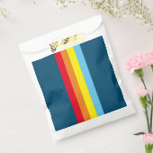 Retro Stripes Bevorzugung Taschen (Navy Blue Multi Geschenktütchen (Versiegelt)