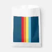 Retro Stripes Bevorzugung Taschen (Navy Blue Multi Geschenktütchen (Vorderseite)