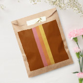Retro Stripes Bevorzugungspatsche (Orange Multi) Geschenktütchen (Versiegelt)
