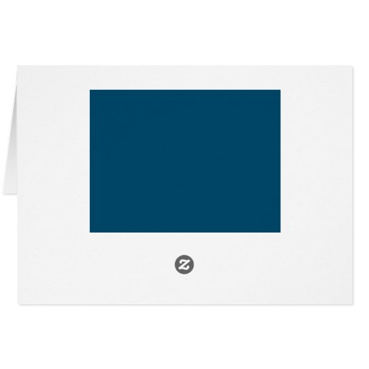 Retro Stripes Blank Cards (Navy Blue Multi) (Rückseite Horizontal)