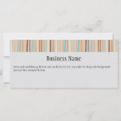 Retro Stripes Bright-Geschenkgutschein (Rückseite)