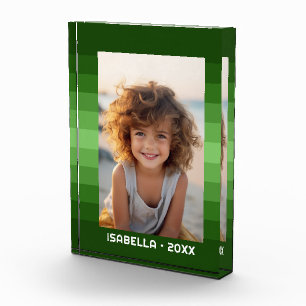 Retro Stripes - Christmas Green - Einfaches Foto