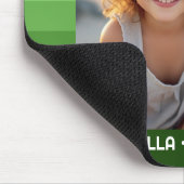 Retro Stripes - Christmas Green - Einfaches Foto Mousepad (Ecke)