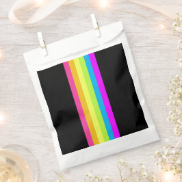 Retro Stripes Fungenhaken (Black & Neon Multi) Geschenktütchen