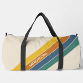 Retro Stripes Monogramm Duffle Bag (Vorderseite)