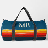 Retro Stripes Monogramm Duffle Bag (Vorderseite)