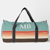 Retro Stripes Monogramm Duffle Bag (Vorderseite)