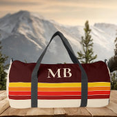 Retro Stripes Monogramm Duffle Bag