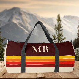 Retro Stripes Monogramm Duffle Bag