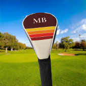 Retro Stripes Monogramm Golf Headcover