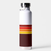 Retro Stripes Monogramm Trinkflasche (Rechts)