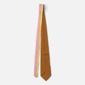 Retro Stripes Neck Tie (Orange Multi) Krawatte (Rückseite)