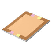Retro Stripes Notepad (Orange Multi) Notizblock (Rotiert)