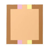 Retro Stripes Notepad (Orange Multi) Notizblock (Vorderseite)