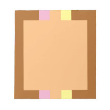Retro Stripes Notepad (Orange Multi)