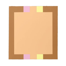 Retro Stripes Notepad (Orange Multi) Notizblock