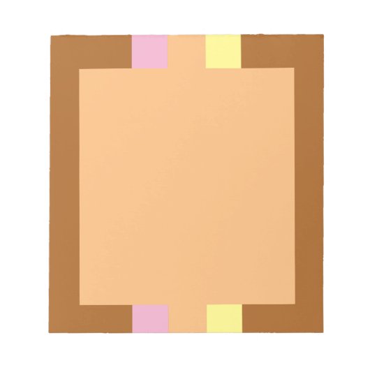 Retro Stripes Notepad (Orange Multi) Notizblock (Vorderseite)