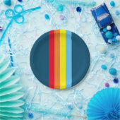 Retro Stripes Paper Teller (Navy Blue Multi) (Party)