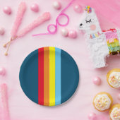 Retro Stripes Paper Teller (Navy Blue Multi) (Party)