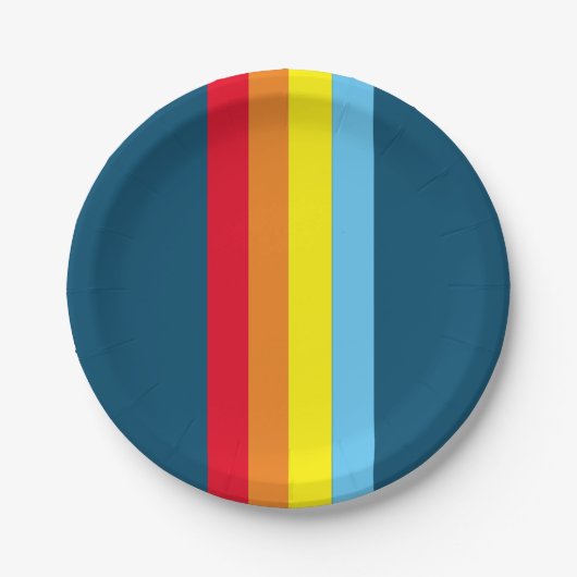 Retro Stripes Paper Teller (Navy Blue Multi) (Vorderseite)
