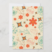 Retro Stripes Picnic Geburtstag Einladung (Rückseite)