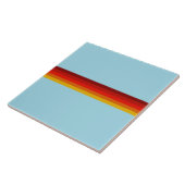 Retro Stripes Stilvolle Linien Stripter 70er 80er  Fliese (Seite)