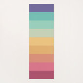 Retro Stripes Stilvolle Linien Stripter 70er 80er Yogamatte (Rückseite)