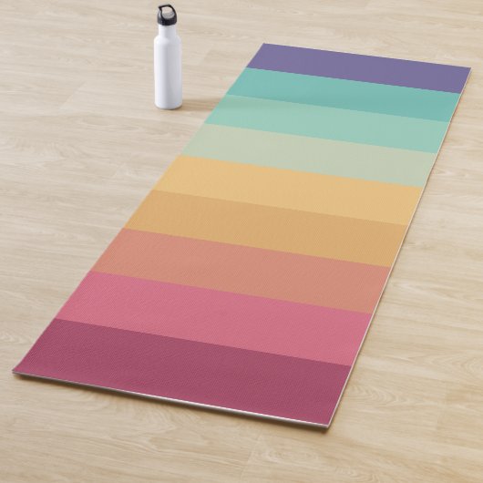 Retro Stripes Stilvolle Linien Stripter 70er 80er Yogamatte (Beispiel)