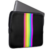 Retro Stripes Tablet Case (Black & Neon Multi) (Vorne Rechts)