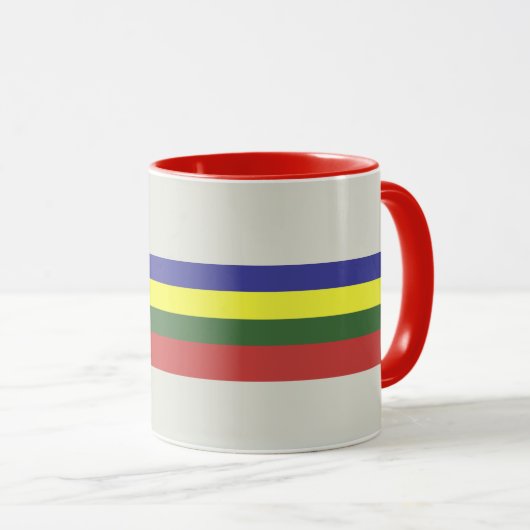Retro Stripes-Tasse Tasse (VorderseiteRechts)