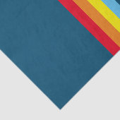 Retro Stripes Tissue (Navy Blue Multi) Seidenpapier (Ausschnitt)