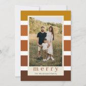 Retro Stripes Weihnachten 4 Foto (Vorderseite)