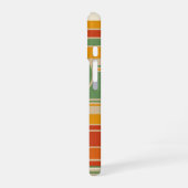 Retro Stripes with Circle iPhone 16 Hülle (Linke Seite)