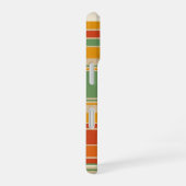 Retro Stripes with Circle iPhone 16 Hülle (Rechte Seite)