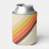 Retro Stripes with Name Dosenkühler (Kanne Vorderseite)