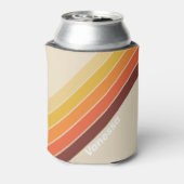 Retro Stripes with Name Dosenkühler (Kanne Rückseite)